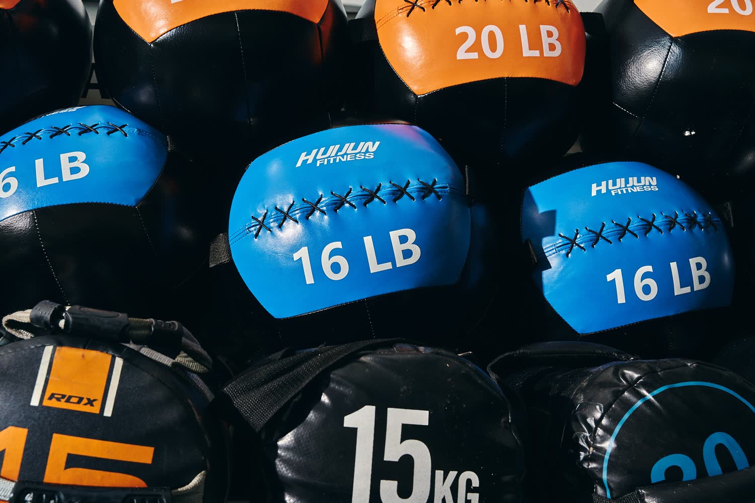 Medicine balls at Holetown