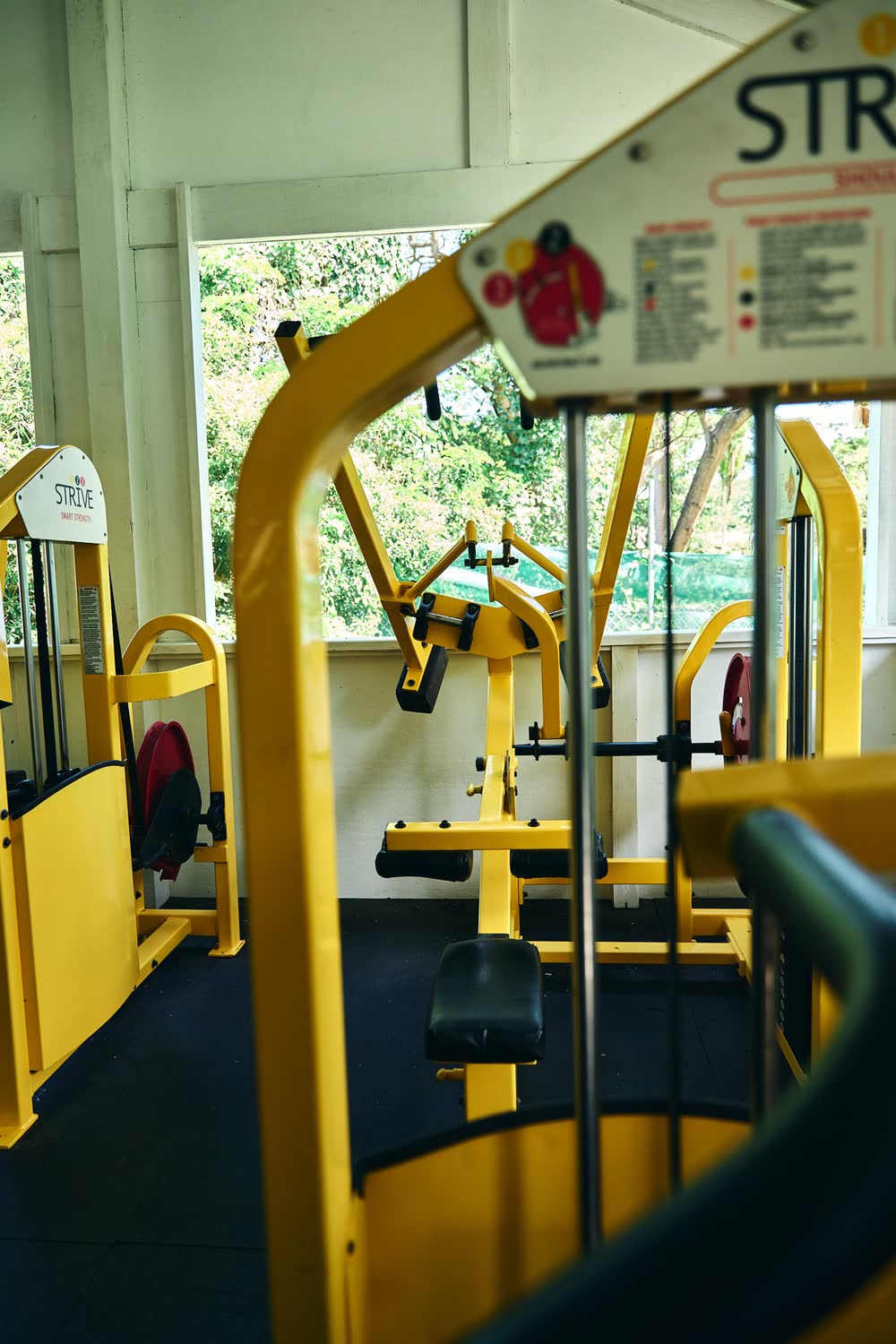 Plate loaded machine at Holetown