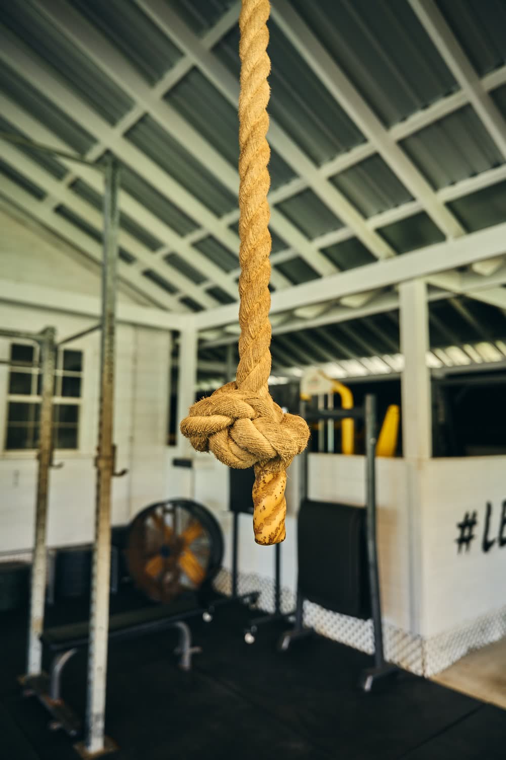 Rope climb at Holetown